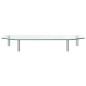 vidaXL Monitorständer 60x26x8,6 cm Transparent Glas vidaXL Monitorständer 60x26x8,6 cm Transparent Glas