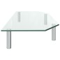 vidaXL Monitorständer 60x26x8,6 cm Transparent Glas vidaXL Monitorständer 60x26x8,6 cm Transparent Glas