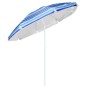 HI Sonnenschirm 200 cm Blau Gestreift HI Sonnenschirm 200 cm Blau Gestreift