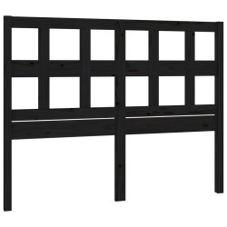 vidaXL Kopfteil Schwarz 165,5x4x100 cm Massivholz Kiefer