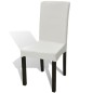 vidaXL Stretch-Stuhlhussen Gerade 4 Stk. Creme vidaXL Stretch-Stuhlhussen Gerade 4 Stk. Creme