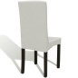 vidaXL Stretch-Stuhlhussen Gerade 4 Stk. Creme vidaXL Stretch-Stuhlhussen Gerade 4 Stk. Creme