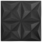 vidaXL 3D-Wandpaneele 48 Stk. 50x50 cm Origami Schwarz 12 m² vidaXL 3D-Wandpaneele 48 Stk. 50x50 cm Origami Schwarz 12 m²