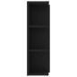 vidaXL Bad-Spiegelschrank Schwarz 80x20,5x64 cm Holzwerkstoff vidaXL Bad-Spiegelschrank Schwarz 80x20,5x64 cm Holzwerkstoff