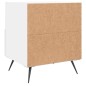 vidaXL Nachttisch Weiß 40x35x47,5 cm Holzwerkstoff vidaXL Nachttisch Weiß 40x35x47,5 cm Holzwerkstoff