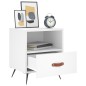 vidaXL Nachttisch Weiß 40x35x47,5 cm Holzwerkstoff vidaXL Nachttisch Weiß 40x35x47,5 cm Holzwerkstoff