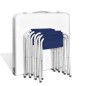 Campingtisch mit 4 Klappstühlen höhenverstellbar Aluminium 120 x 60 cm Campingtisch mit 4 Klappstühlen höhenverstellbar Aluminium 120 x 60 cm