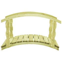 vidaXL Gartenbrücke mit Geländer 170×74×105 cm Kiefernholz Imprägniert