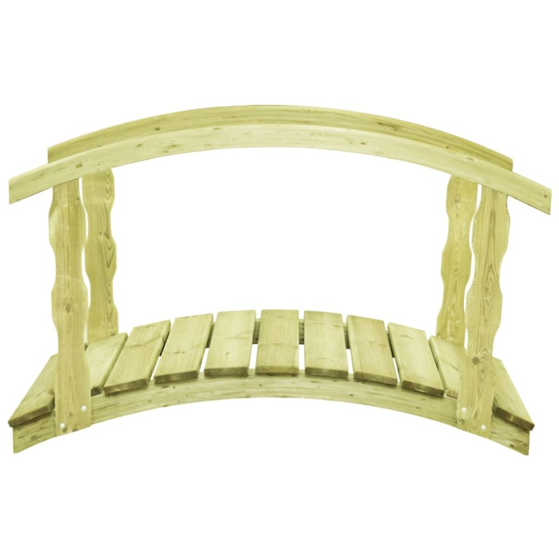 vidaXL Gartenbrücke mit Geländer 170×74×105 cm Kiefernholz Imprägniert vidaXL Gartenbrücke mit Geländer 170×74×105 cm Kiefernholz Imprägniert