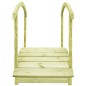 vidaXL Gartenbrücke mit Geländer 170×74×105 cm Kiefernholz Imprägniert vidaXL Gartenbrücke mit Geländer 170×74×105 cm Kiefernholz Imprägniert