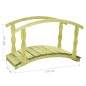 vidaXL Gartenbrücke mit Geländer 170×74×105 cm Kiefernholz Imprägniert vidaXL Gartenbrücke mit Geländer 170×74×105 cm Kiefernholz Imprägniert