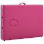 vidaXL Massageliege Klappbar 3-Zonen mit Aluminiumgestell Rosa vidaXL Massageliege Klappbar 3-Zonen mit Aluminiumgestell Rosa
