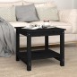 vidaXL Couchtisch Schwarz 50x50x45 cm Massivholz Kiefer vidaXL Couchtisch Schwarz 50x50x45 cm Massivholz Kiefer