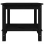 vidaXL Couchtisch Schwarz 50x50x45 cm Massivholz Kiefer vidaXL Couchtisch Schwarz 50x50x45 cm Massivholz Kiefer