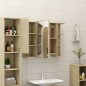 vidaXL Bad-Spiegelschrank Sonoma-Eiche 80x20,5x64 cm Holzwerkstoff vidaXL Bad-Spiegelschrank Sonoma-Eiche 80x20,5x64 cm Holzwerkstoff