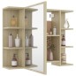 vidaXL Bad-Spiegelschrank Sonoma-Eiche 80x20,5x64 cm Holzwerkstoff vidaXL Bad-Spiegelschrank Sonoma-Eiche 80x20,5x64 cm Holzwerkstoff