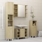 vidaXL Bad-Spiegelschrank Sonoma-Eiche 80x20,5x64 cm Holzwerkstoff vidaXL Bad-Spiegelschrank Sonoma-Eiche 80x20,5x64 cm Holzwerkstoff