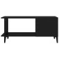 vidaXL Couchtisch Schwarz 90x50x40 cm Holzwerkstoff vidaXL Couchtisch Schwarz 90x50x40 cm Holzwerkstoff