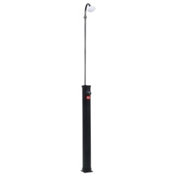 vidaXL Garten-Solardusche Schwarz 215 cm 8 L