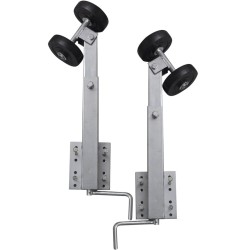 vidaXL Bootstrailer-Stützen Doppelrollen 2er-Set 59-84 cm