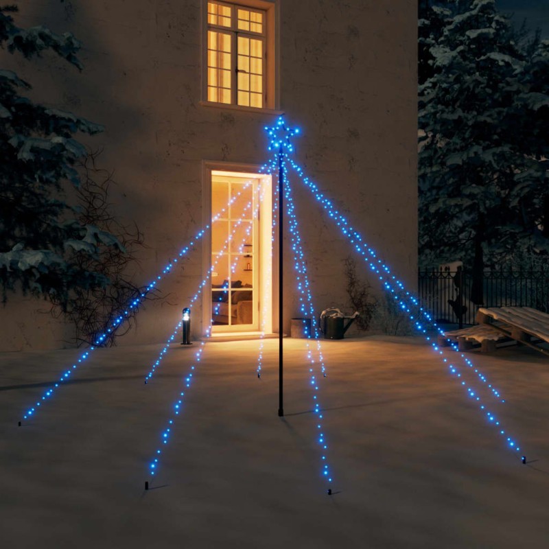 vidaXL Weihnachtsbaum-Lichterkette Indoor Outdoor 400 LEDs Blau 2,5 m vidaXL Weihnachtsbaum-Lichterkette Indoor Outdoor 400 LEDs Blau 2,5 m