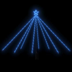 vidaXL Weihnachtsbaum-Lichterkette Indoor Outdoor 400 LEDs Blau 2,5 m