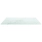 vidaXL Tischplatte Weiß 60x60 cm 6 mm Hartglas in Marmoroptik vidaXL Tischplatte Weiß 60x60 cm 6 mm Hartglas in Marmoroptik