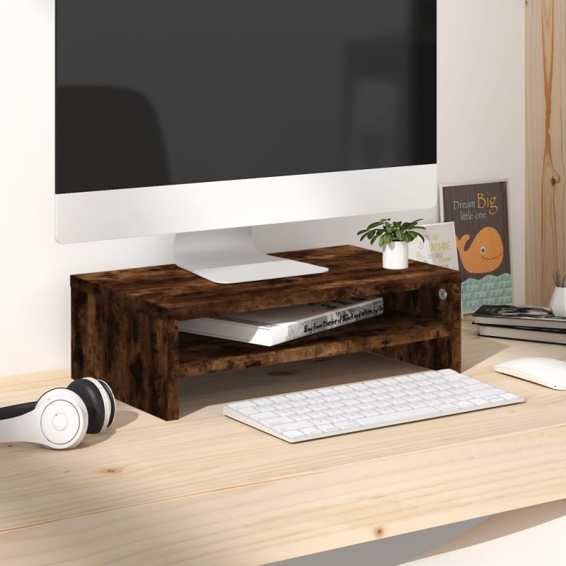 vidaXL Monitorständer Räuchereiche 42x24x13 cm Holzwerkstoff vidaXL Monitorständer Räuchereiche 42x24x13 cm Holzwerkstoff
