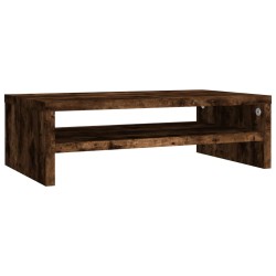 vidaXL Monitorständer Räuchereiche 42x24x13 cm Holzwerkstoff