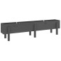 vidaXL Hochbeet Grau 160x30x38 cm Massivholz Kiefer vidaXL Hochbeet Grau 160x30x38 cm Massivholz Kiefer