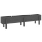 vidaXL Hochbeet Grau 160x30x38 cm Massivholz Kiefer vidaXL Hochbeet Grau 160x30x38 cm Massivholz Kiefer