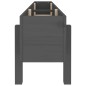vidaXL Hochbeet Grau 160x30x38 cm Massivholz Kiefer vidaXL Hochbeet Grau 160x30x38 cm Massivholz Kiefer