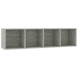 vidaXL Bücherregal/TV-Schrank Betongrau 143×30×36 cm