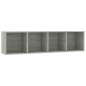 vidaXL Bücherregal/TV-Schrank Betongrau 143×30×36 cm vidaXL Bücherregal/TV-Schrank Betongrau 143×30×36 cm