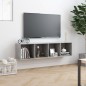 vidaXL Bücherregal/TV-Schrank Betongrau 143×30×36 cm vidaXL Bücherregal/TV-Schrank Betongrau 143×30×36 cm