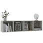 vidaXL Bücherregal/TV-Schrank Betongrau 143×30×36 cm vidaXL Bücherregal/TV-Schrank Betongrau 143×30×36 cm
