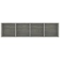 vidaXL Bücherregal/TV-Schrank Betongrau 143×30×36 cm vidaXL Bücherregal/TV-Schrank Betongrau 143×30×36 cm