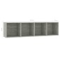 vidaXL Bücherregal/TV-Schrank Betongrau 143×30×36 cm vidaXL Bücherregal/TV-Schrank Betongrau 143×30×36 cm