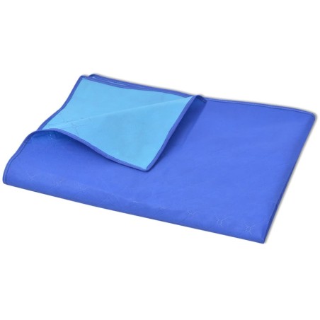 vidaXL Picknickdecke Blau und Hellblau 150x200 cm