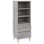 vidaXL Highboard Grau Sonoma 40x36x110 cm Holzwerkstoff vidaXL Highboard Grau Sonoma 40x36x110 cm Holzwerkstoff