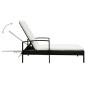 Sonnenliege mit Auflage Poly Rattan Braun Sonnenliege mit Auflage Poly Rattan Braun