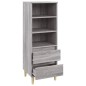 vidaXL Highboard Grau Sonoma 40x36x110 cm Holzwerkstoff vidaXL Highboard Grau Sonoma 40x36x110 cm Holzwerkstoff