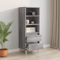 vidaXL Highboard Grau Sonoma 40x36x110 cm Holzwerkstoff vidaXL Highboard Grau Sonoma 40x36x110 cm Holzwerkstoff