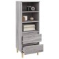 vidaXL Highboard Grau Sonoma 40x36x110 cm Holzwerkstoff vidaXL Highboard Grau Sonoma 40x36x110 cm Holzwerkstoff