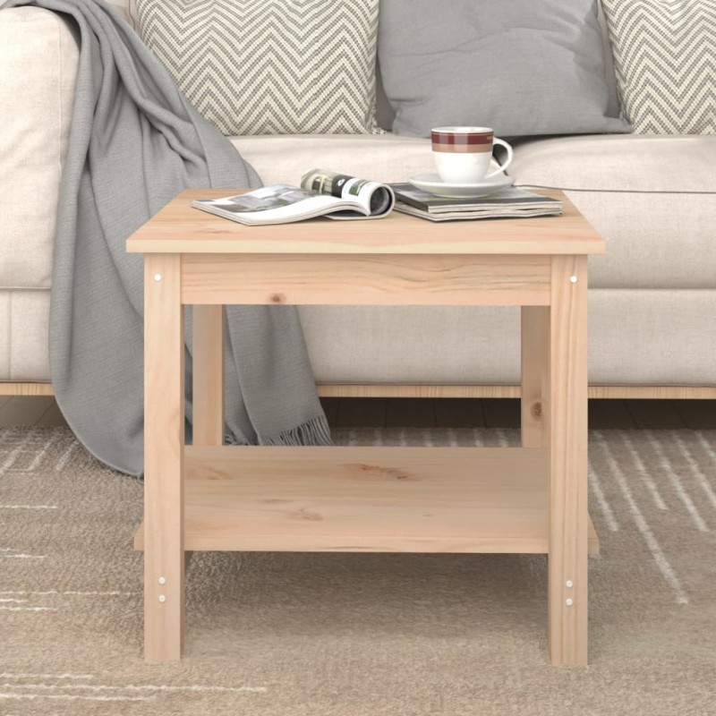 vidaXL Couchtisch 50x50x45 cm Massivholz Kiefer vidaXL Couchtisch 50x50x45 cm Massivholz Kiefer