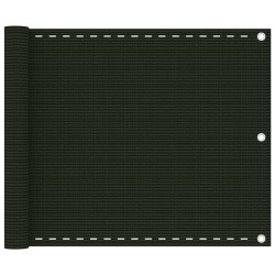 vidaXL Balkon Sichtschutz Dunkelgrün 75x600 cm HDPE