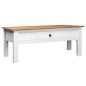 vidaXL Couchtisch Weiß 100x60x45 cm Massivholz Panama-Kiefer vidaXL Couchtisch Weiß 100x60x45 cm Massivholz Panama-Kiefer