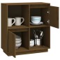 vidaXL Sideboard Honigbraun 74x35x80 cm Massivholz Kiefer vidaXL Sideboard Honigbraun 74x35x80 cm Massivholz Kiefer