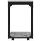 vidaXL Beistelltisch mit Rollen Grau Sonoma 50x35x55,5cm Holzwerkstoff vidaXL Beistelltisch mit Rollen Grau Sonoma 50x35x55,5cm Holzwerkstoff