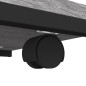 vidaXL Beistelltisch mit Rollen Grau Sonoma 50x35x55,5cm Holzwerkstoff vidaXL Beistelltisch mit Rollen Grau Sonoma 50x35x55,5cm Holzwerkstoff